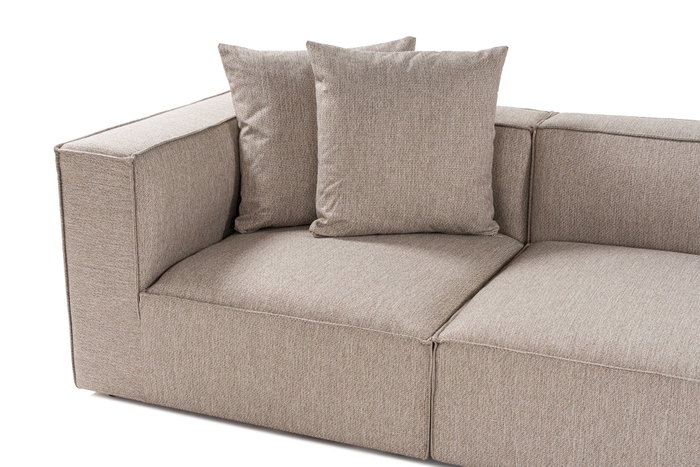 Atelier Del Sofa Sofá Esquinero L1-O1-O1-1R Beige Arena Lino 350cm 190cm